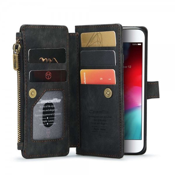 CaseMe iPhone 6/6S/7/8/SE Fodral C30 Series Svart