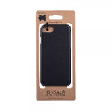 Onsala iPhone 6/6S/7/8/SE Skal Äkta Läder Svart