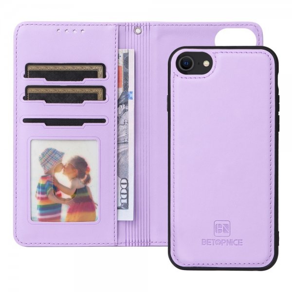 Betopnice iPhone 6/6S/7/8/SE Fodral med Löstagbart Skal 005 Lila