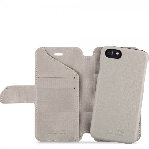 holdit iPhone 6/6S/7/8/SE Fodral Stockholm Löstagbart Skal Celia Taupe