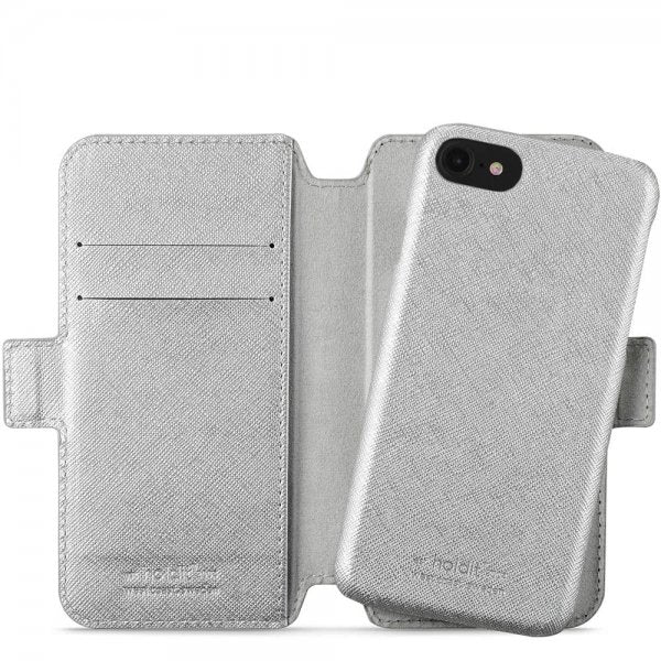 holdit iPhone 6/6S/7/8/SE Fodral Stockholm Löstagbart Skal Silver