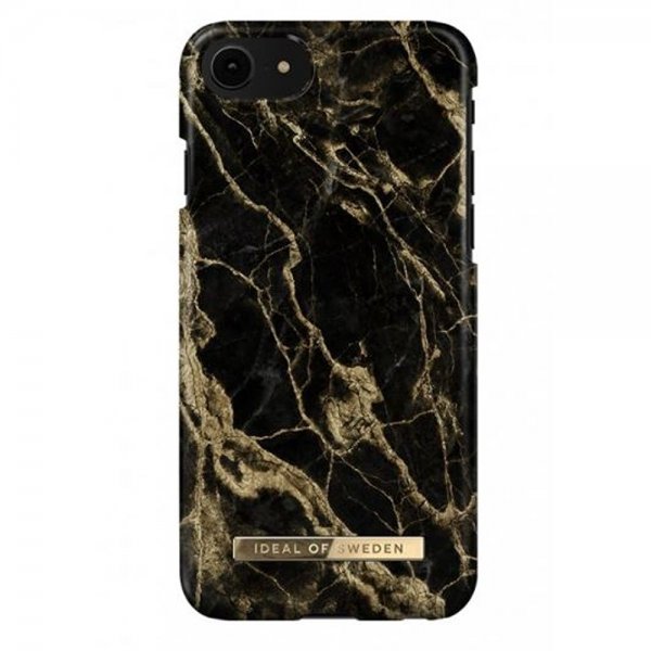 Ideal of Sweden iPhone 6/6S/7/8/SE Skal Fashion Case Golden Smoke Marble