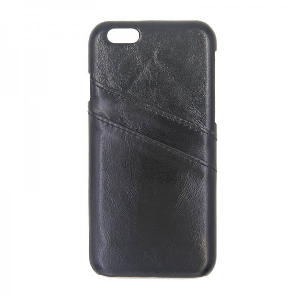 iPhone 6/6S Skal Kortfack Utsida Svart