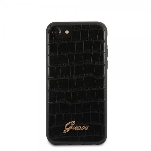 Guess iPhone 7/8/SE Skal Croco Svart