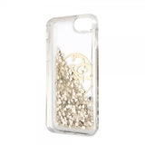 Guess iPhone 7/8/SE Skal Glitter Circle Guld