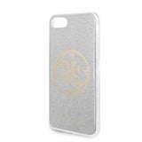 Guess iPhone 7/8/SE Skal Glitter Circle Silver
