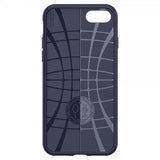 Spigen iPhone 7/8/SE Skal Liquid Air Midnight Blue