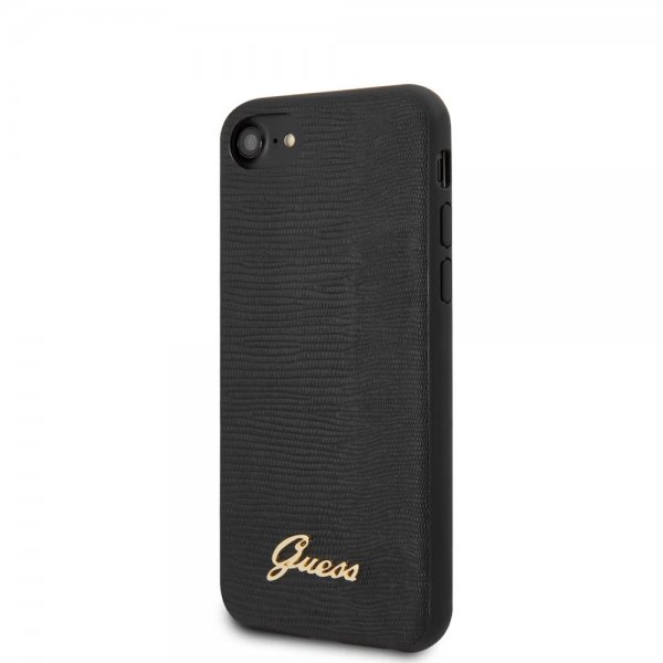 Guess iPhone 7/8/SE Skal Lizard Svart