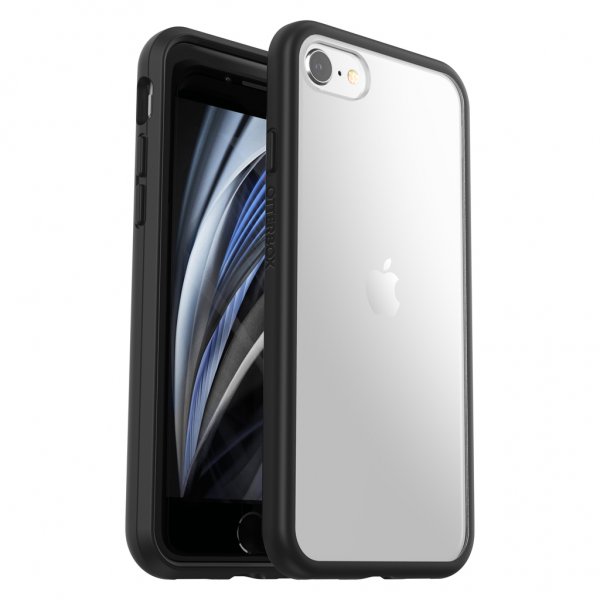 Otterbox iPhone 7/8/SE Skal React Black Crystal