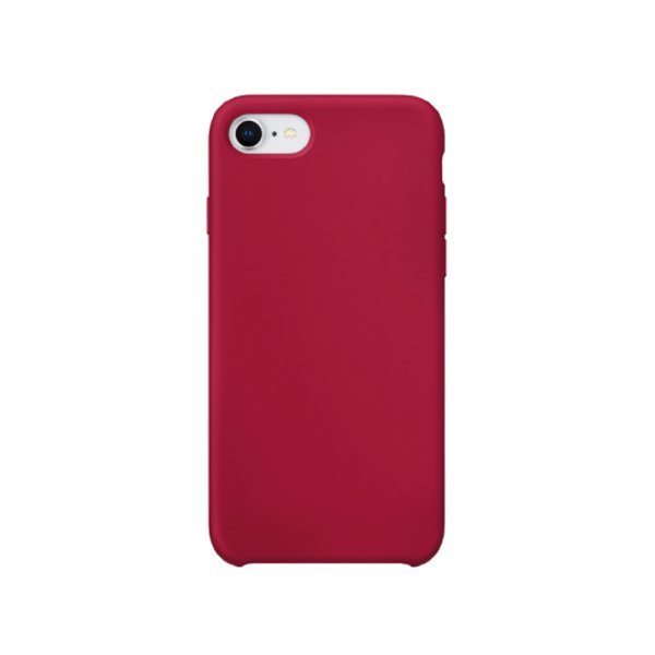Xqisit iPhone 7/8/SE Skal Silicone Case Röd