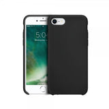 Xqisit iPhone 7/8/SE Skal Silicone Case Svart