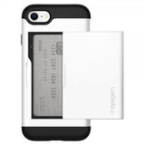 Spigen iPhone 7/8/SE Skal Slim Armor CS Jet White