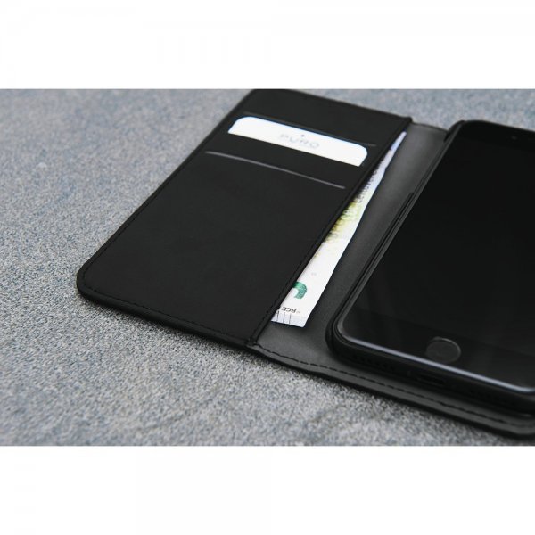 Puro iPhone 7/8/SE Fodral Wallet Detachable 2 in 1 Svart