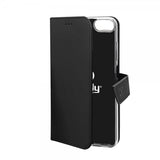 Celly iPhone 6/6S/7/8/SE Fodral Wally Wallet Case Svart
