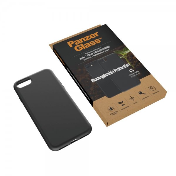 PanzerGlass iPhone 7/8/SE Skal Biodegradable Case Svart