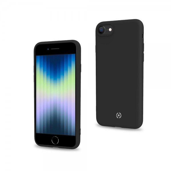 Celly iPhone 7/8/SE Skal CROMO Svart