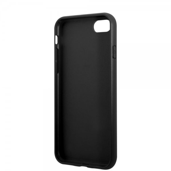 Guess iPhone 7/8/SE Skal Saffiano Double Cardslot Svart