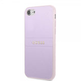 Guess iPhone 7/8/SE Skal Saffiano Metal Logo Lila