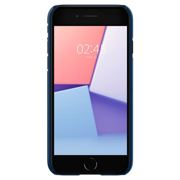 Spigen iPhone 7/8/SE Skal Thin Fit Navy Blue