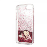Guess iPhone 7/8/SE Skal Glitter Hearts Röd