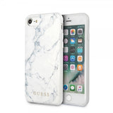 Guess iPhone 7/8/SE Skal Marble Cover Vit