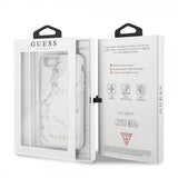 Guess iPhone 7/8/SE Skal Marble Cover Vit