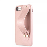 Guess iPhone 7/8/SE Skal Saffiano Strap Case Roseguld
