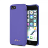 Guess iPhone 7/8/SE Skal Silicone Logo Lila