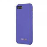 Guess iPhone 7/8/SE Skal Silicone Logo Lila