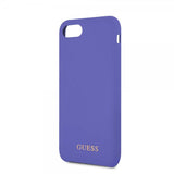 Guess iPhone 7/8/SE Skal Silicone Logo Lila