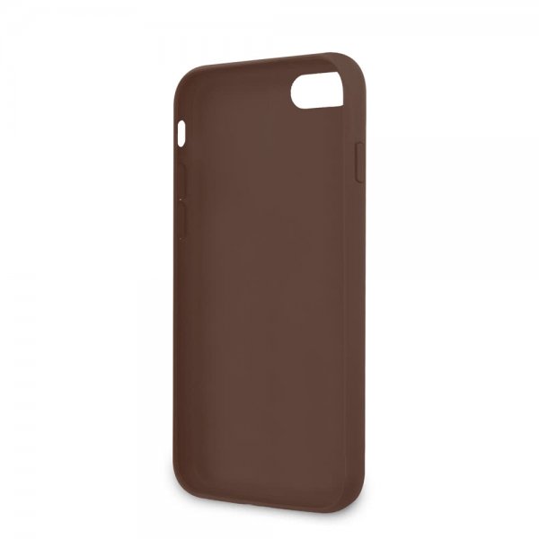 Guess iPhone 7/8/SE Skal Stripe Cover Brun