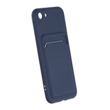iPhone 7/8/SE Skal Korthållare Blå