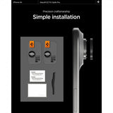 Spigen iPhone Air Kameraskydd GLAS.tR EZ Fit Optik Pro 2-pack Svart