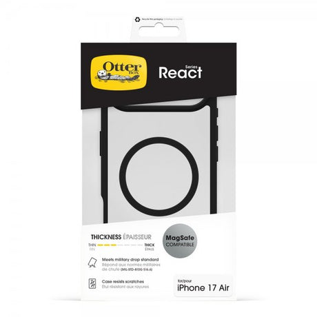 Otterbox iPhone Air Skal React MagSafe Black Crystal