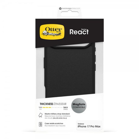Otterbox iPhone Air Skal React MagSafe Svart
