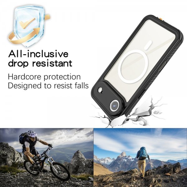 4smarts iPhone Air Skal Stark IP68 MagSafe Svart