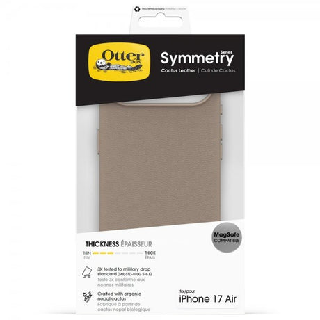 Otterbox iPhone Air Skal Symmetry Cactus Leather MagSafe Grey Comfort