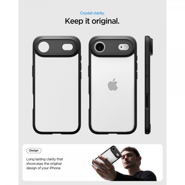 Spigen iPhone Air Skal Ultra Hybrid Matte Black