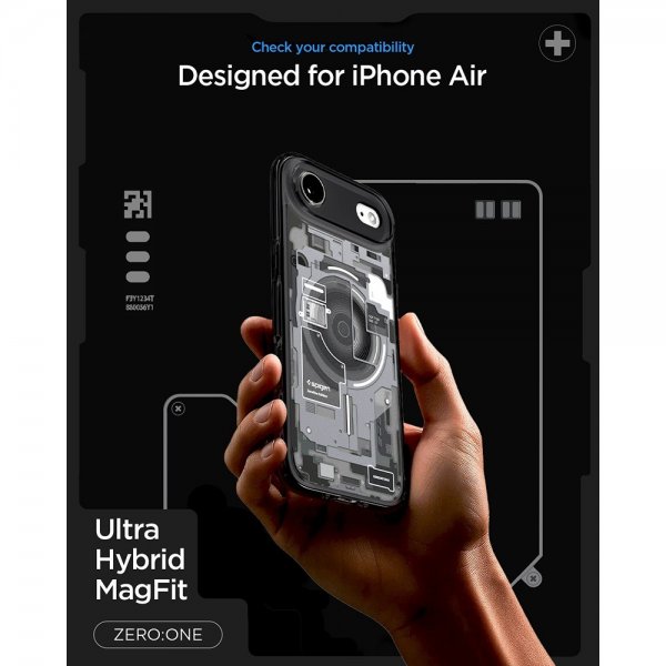 Spigen iPhone Air Skal Ultra Hybrid Zero One MagFit Svart