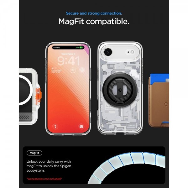 Spigen iPhone Air Skal Ultra Hybrid Zero One MagFit Vit