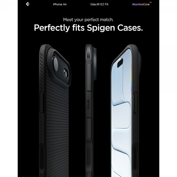 Spigen iPhone Air Skärmskydd GLAS.tR EZ Fit 2-pack