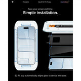 Spigen iPhone Air Skärmskydd GLAS.tR EZ Fit Privacy 2-pack