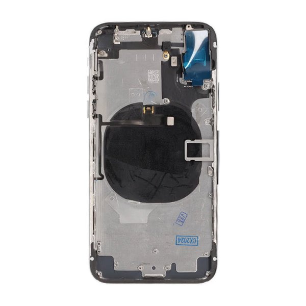 iPhone X Baksida med Komplett Ram Premium - Silver