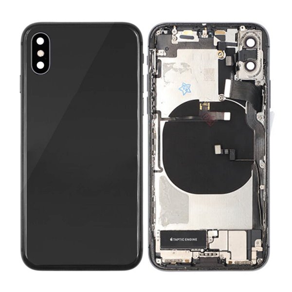 iPhone X Baksida med Komplett Ram - Svart