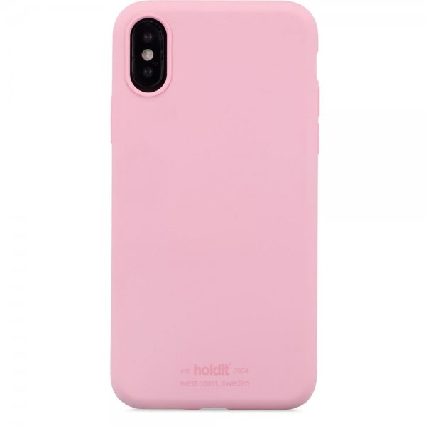 holdit iPhone X/Xs Skal Silikon Rosa