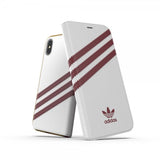 Adidas iPhone X/Xs Fodral OR Booklet Case SS19 Burgundy White