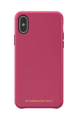 Richmond & Finch iPhone X/Xs Fodral Wallet Löstagbart skal Rosa