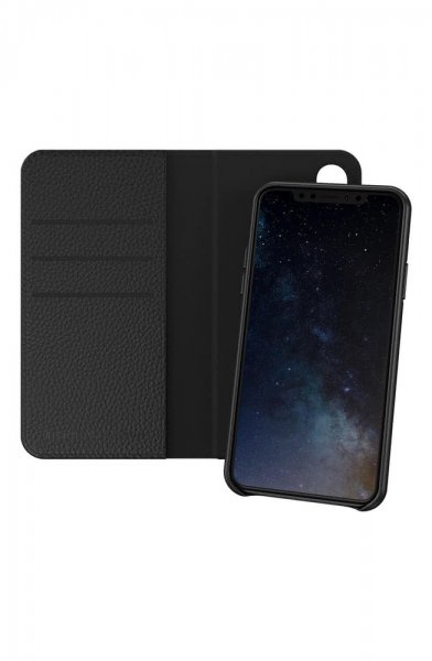 Richmond & Finch iPhone X/Xs Fodral Wallet Löstagbart skal Svart