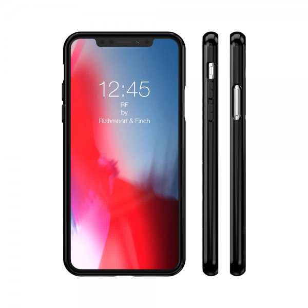 Richmond & Finch iPhone X/Xs Skal Black Marble