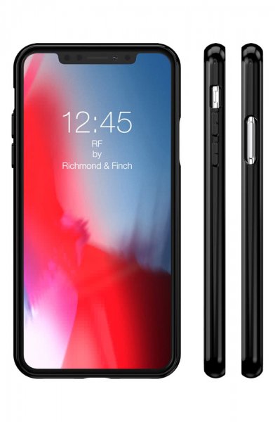 Richmond & Finch iPhone X/Xs Skal Black Tar